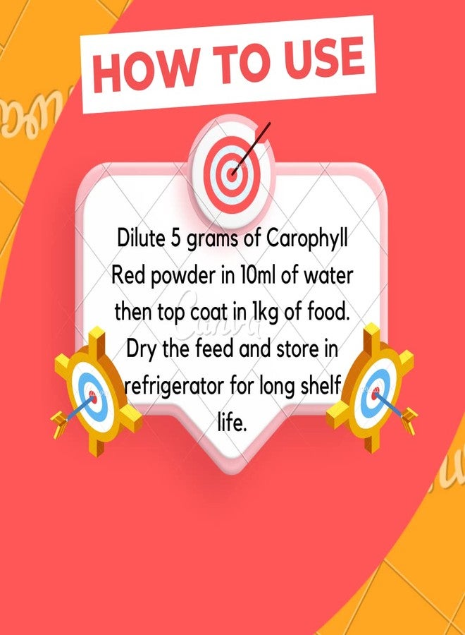 VAYINATO Merman Aquarium Fish Colour Enhancer Feed Additive Supplement 50g (Carophyll Red (for Red Colouration)) - Image 5